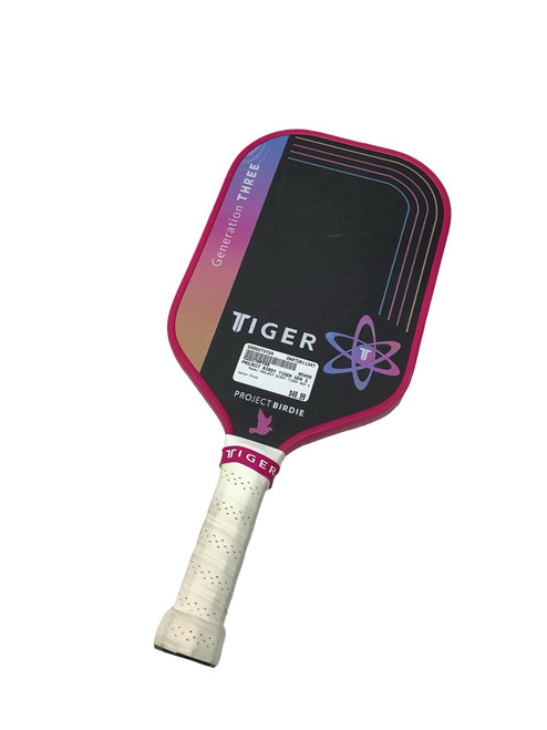 Vist Large View of Product Image Which is Used PROJECT BIRDY TIGER GEN 3 Pickleball Racquet Pink