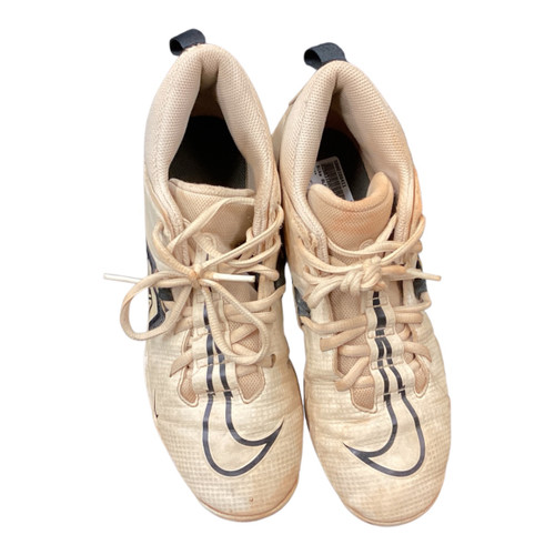 Vist Large View of Product Image Which is Used Nike ALPHA BB BB/SB Cleats White Youth 07.5