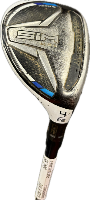 Vist Large View of Product Image Which is Used Taylormade SIM MAX Mens Hybrid Club RH 4 Hybrid