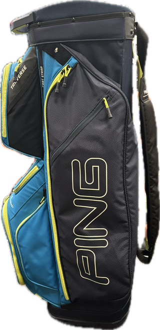 Vist Large View of Product Image Which is Used Ping TRAVERSE Mens Cart Bag Green And Royal Blue