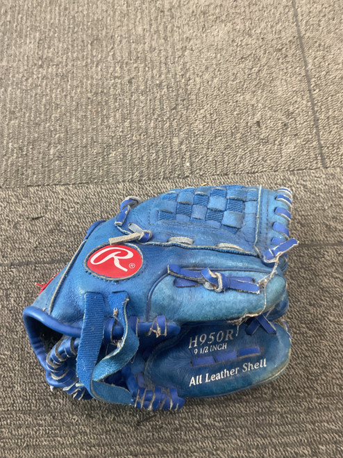 Vist Large View of Product Image Which is Used Rawlings HIGHLIGHT SERIES BB/SB Glove RH Throw Royal Blue 9 1/2"