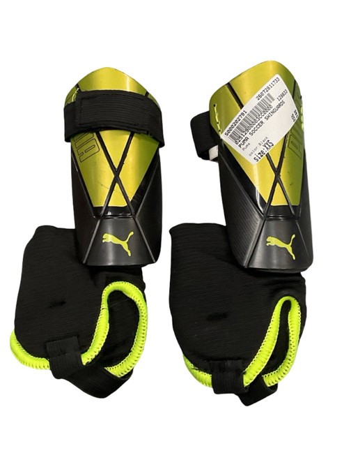 Vist Large View of Product Image Which is Used Puma Soccer Shin Guards Youth Black XXS