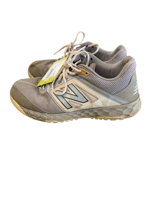 Vist Large View of Product Image Which is Used New Balance FRESH FOAM BB/SB Cleats Grey Senior 13