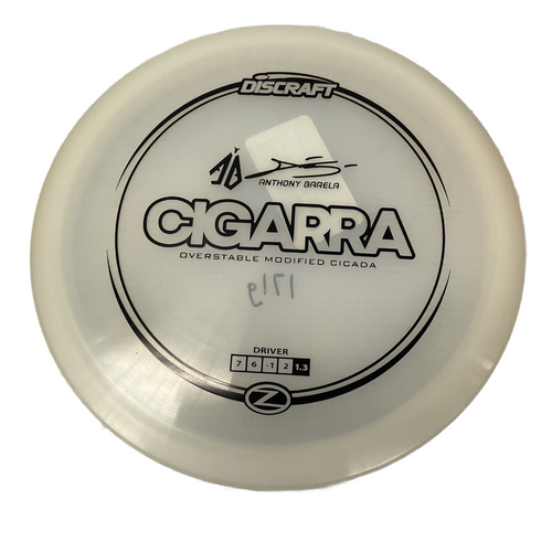 Vist Large View of Product Image Which is Used Discraft CIGARRA DRIVER Disc Golf Driver White