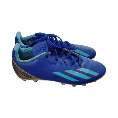 Vist Large View of Product Image Which is Used Adidas MESSI Soccer Cleats Royal Blue Junior 04