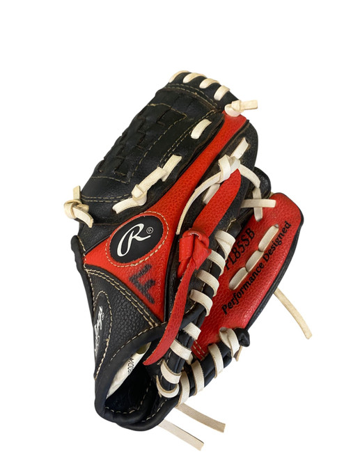 Vist Large View of Product Image Which is Used Rawlings PLAYERS SERIES BB/SB Glove RH Throw Red 9"