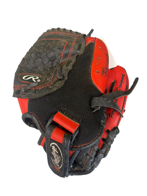 Vist Large View of Product Image Which is Used Rawlings PLAYERS SERIES BB/SB Glove RH Throw Red 10"