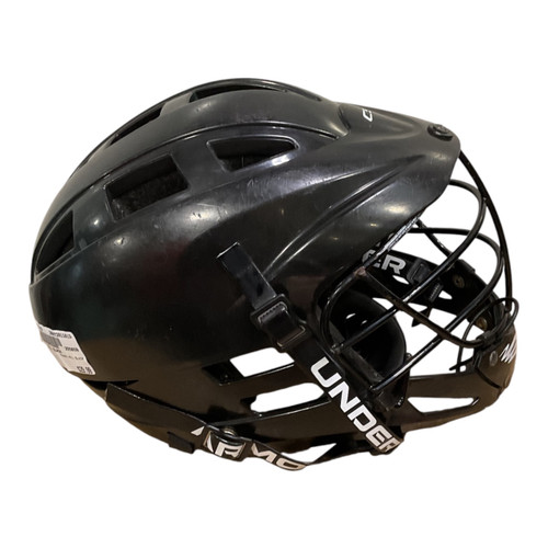 Vist Large View of Product Image Which is Used Cascade ALL BLACK Lacrosse Helmet Black One Size
