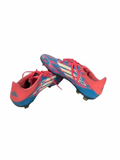 Vist Large View of Product Image Which is Used Adidas Soccer Cleats Pink Senior 10.5