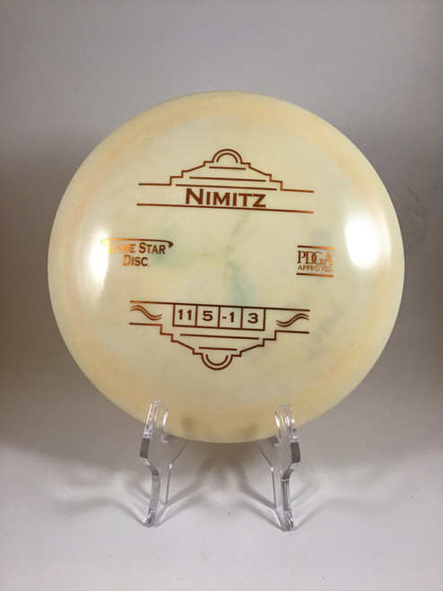 Vist Large View of Product Image Which is Used Lone Star Disc BRAVO NIMITZ Disc Golf Driver Yellow 173g