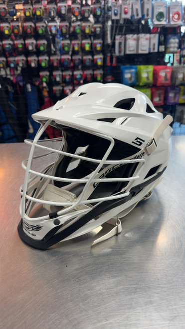 Vist Large View of Product Image Which is Used Cascade S Lacrosse Helmet White One Size