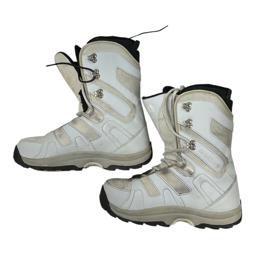Vist Large View of Product Image Which is Used Morrow SB BOOT Womens Snowboard Boots White Senior 8