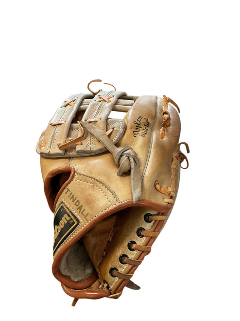 Vist Large View of Product Image Which is Used Wilson A9831 BB/SB Glove RH Throw Tan 12"