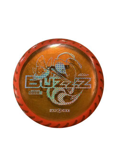 Vist Large View of Product Image Which is Used Discraft BUZZZSAW Disc Golf Mid Range Orange 171g
