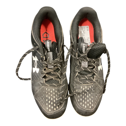 Vist Large View of Product Image Which is Used Under Armour BB CLEAT BB/SB Cleats Black Senior 7.5