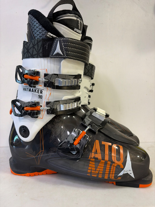 Vist Large View of Product Image Which is Used Atomic WAYMAKER 90 Mens DH Ski Boot Black 285 MP - M10.5 - W11.5
