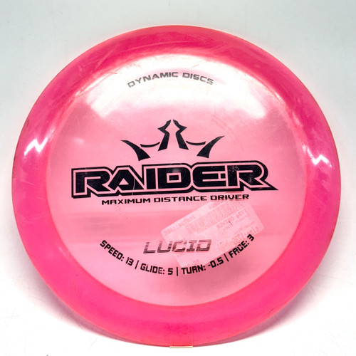 Vist Large View of Product Image Which is Used Dynamic Discs RAIDER Disc Golf Driver Pink 173g