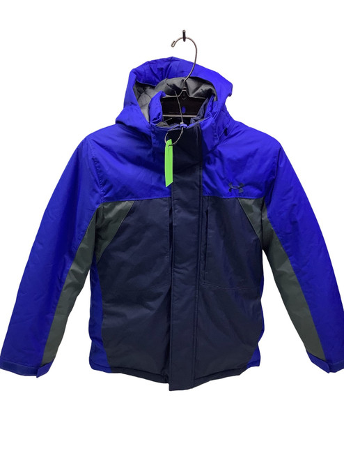 Vist Large View of Product Image Which is Used Under Armour Outerwear Heavy Jacket Y Navy Blue MD