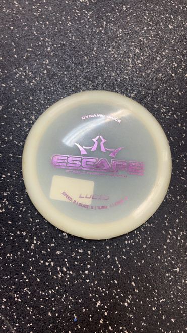 Vist Large View of Product Image Which is Used Dynamic Discs ESCAPE LUCID Disc Golf Driver White