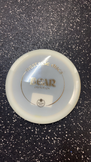 Vist Large View of Product Image Which is Used Westside BEAR PROTOTYPE Disc Golf Mid Range White