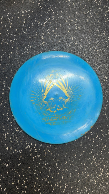 Vist Large View of Product Image Which is Used Innova SHRYKE Disc Golf Mid Range Royal Blue