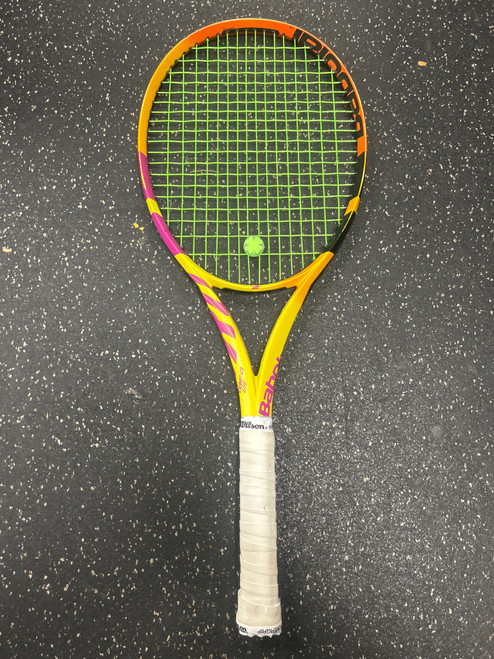 Vist Large View of Product Image Which is Used Babolat PURE AERO RAFA LITE Adult Tennis Racquet Yellow Unknown