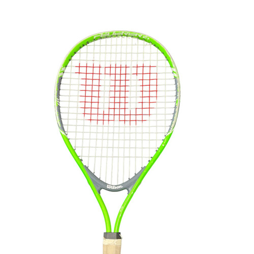 Vist Large View of Product Image Which is Used Wilson 21IN JR WILSON RACQUET Junior Tennis Racquet Green 21"