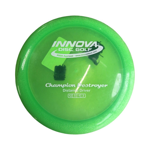 Vist Large View of Product Image Which is Used Innova CHAMP DESTROYER DRIVER Disc Golf Driver Kelly green