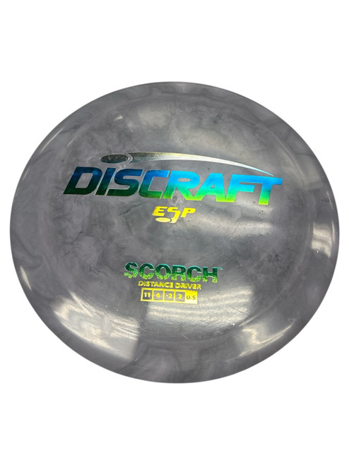 Vist Large View of Product Image Which is Used Discraft ESP SCORCH Disc Golf Driver Grey