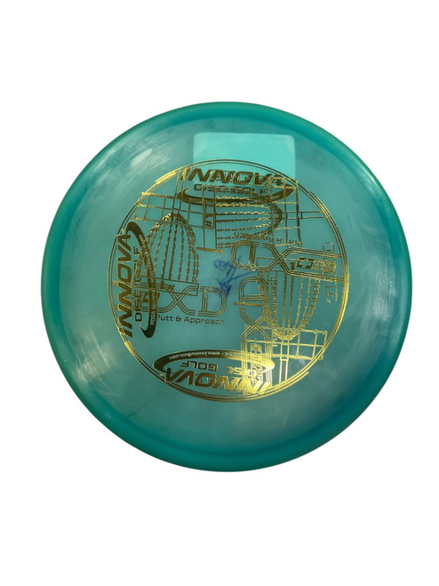 Vist Large View of Product Image Which is Used Innova CHAMP XD+ Disc Golf Putter Carolina Blue 175g