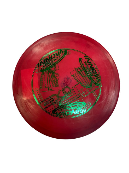 Vist Large View of Product Image Which is Used Innova CHAMP XD+ Disc Golf Putter Red 175g