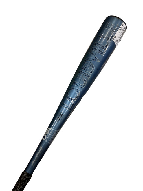 Vist Large View of Product Image Which is Used Louisville Slugger GMAHA BB/SB USA 2 5/8 Bat Carolina Blue 28"