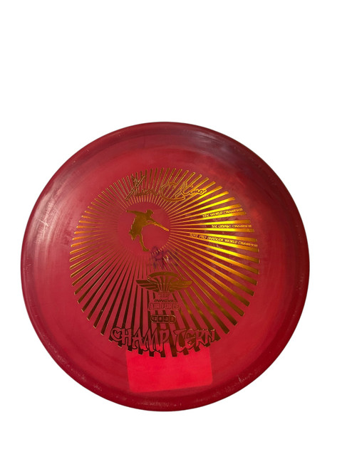 Vist Large View of Product Image Which is Used Innova CHAMP XD+ Disc Golf Putter Red 175g