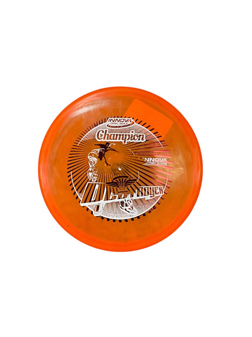 Vist Large View of Product Image Which is Used Innova CHAMP XD+ Disc Golf Putter Orange 175g