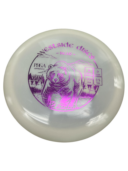 Vist Large View of Product Image Which is Used Westside BEAR Disc Golf Driver White