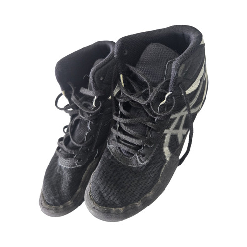 Vist Large View of Product Image Which is Used Asics MATFLEX WRESTLING SHOES SZ5 Wrestling Shoes Black Junior 05
