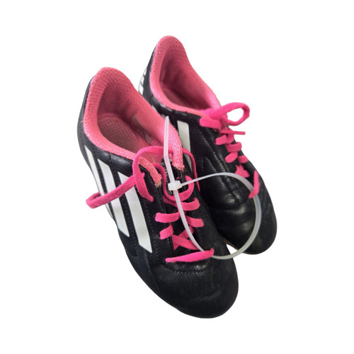 Vist Large View of Product Image Which is Used Adidas SOCCER CLEATS SZ 1 Soccer Cleats Black Junior 01