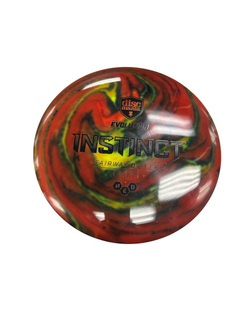Vist Large View of Product Image Which is Used Discmania EVOLUTION INSTINCT Disc Golf Driver Maroon