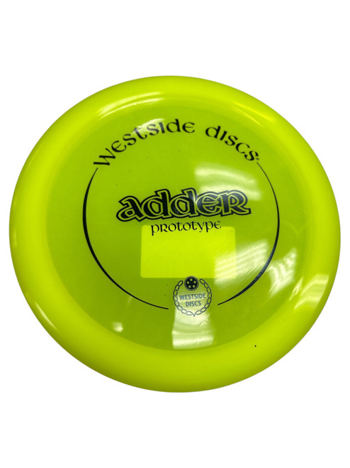 Vist Large View of Product Image Which is Used Westside ADDER Disc Golf Driver Neon Green