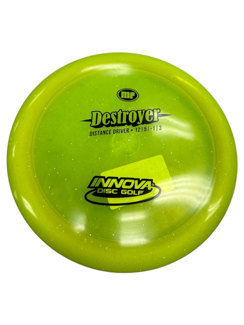 Vist Large View of Product Image Which is Used Innova DESTROYER Disc Golf Driver Neon Green