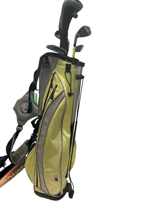 Vist Large View of Product Image Which is Used US Kids ULTRALIGHT UL-12 Jr Golf 63-43 Golf Teen UL63 Package Set RH Yellow 5-Piece