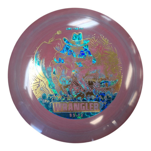 Vist Large View of Product Image Which is Used Lone Star Disc WRANGLER Disc Golf Driver Pink 165g