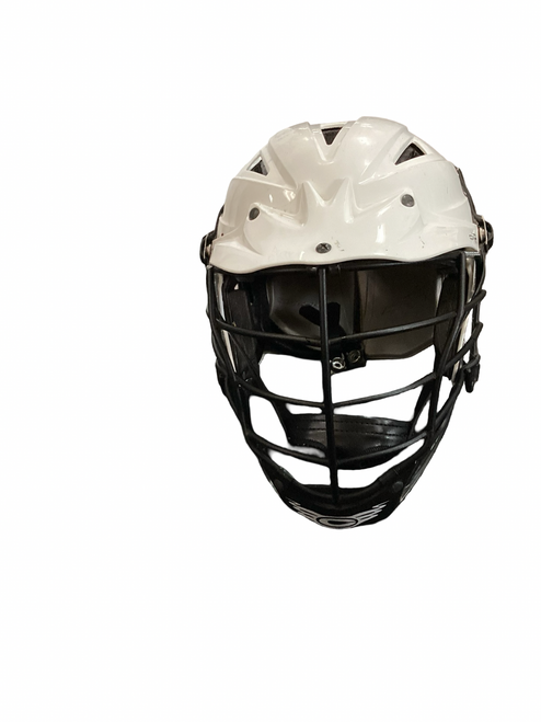 Vist Large View of Product Image Which is Used Cascade CPVR Lacrosse Helmet White S/M
