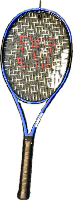 Vist Large View of Product Image Which is Used Wilson H WAVE Adult Tennis Racquet Royal Blue Unknown