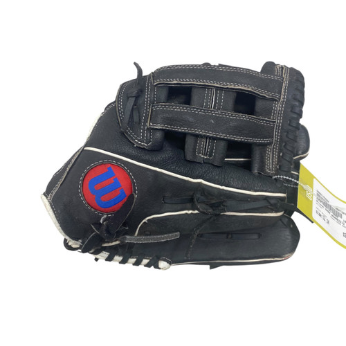 Vist Large View of Product Image Which is Used Wilson A450 A04RB2212 BB/SB Glove RH Throw Black 12"