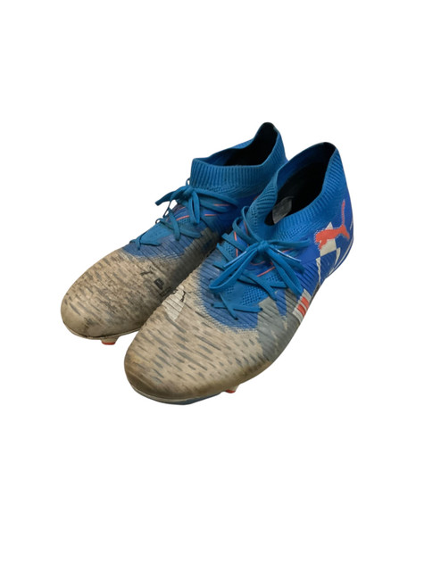 Vist Large View of Product Image Which is Used Puma Soccer Cleats Navy Blue Senior 9