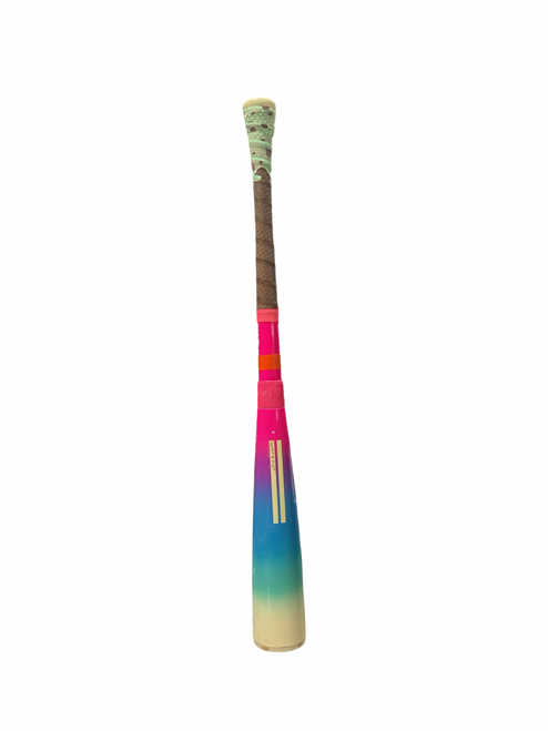 Vist Large View of Product Image Which is Used Warstic BONESABER PINK/BLUE/PURPLE BB/SB USSSA 2 3/4 Bat 27"