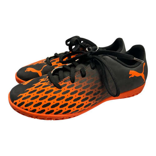 Vist Large View of Product Image Which is Used Puma Soccer Indoor Shoes Orange Junior 04
