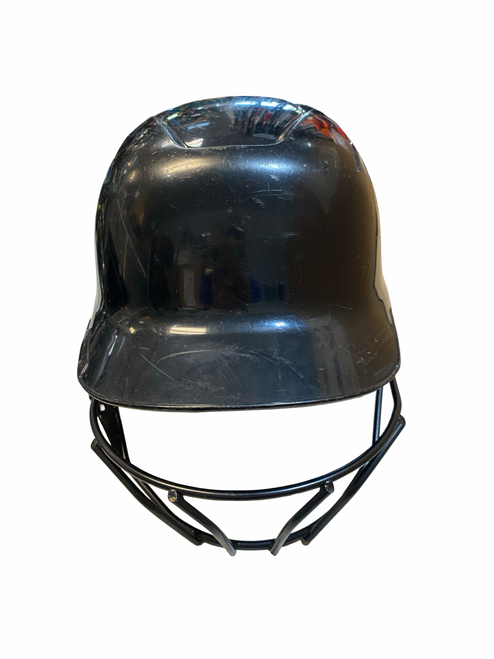 Vist Large View of Product Image Which is Used Evoshield BLACK HELMET Batting Helmet w/Mask Black One Size