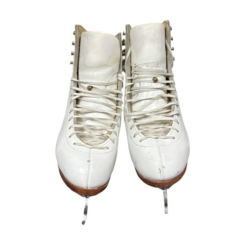 Vist Large View of Product Image Which is Used SP-TERI Girls Figure Skate White Youth 06.0
